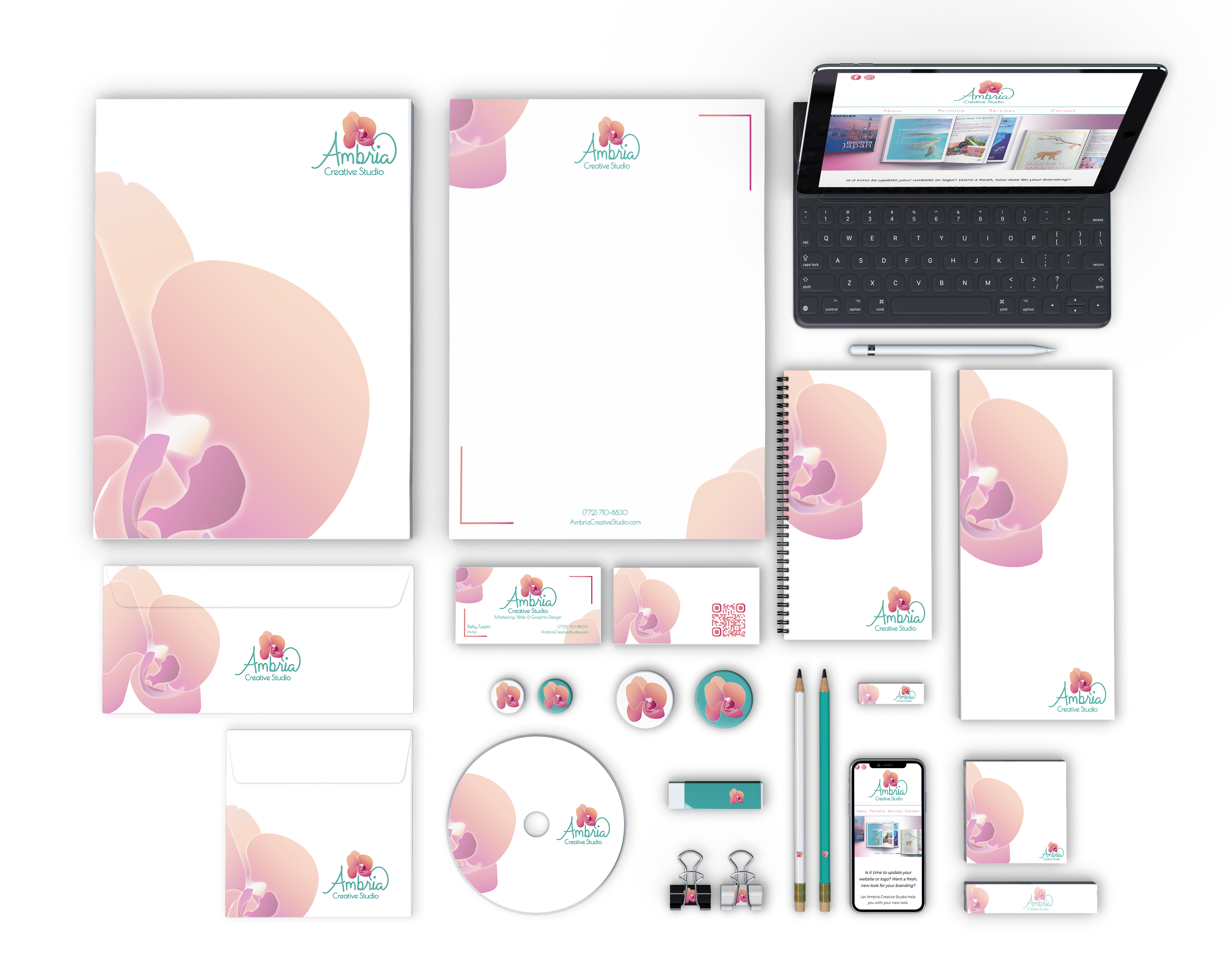 Ambria Creative Studio Business Collateral